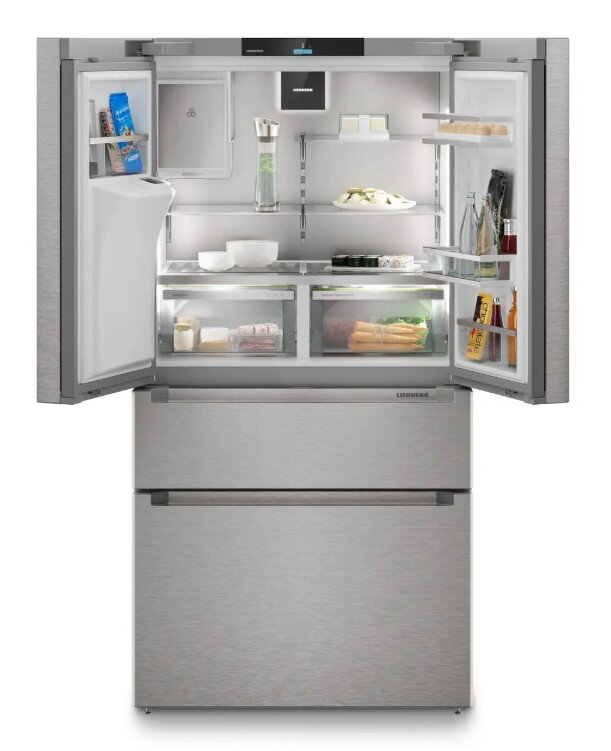 LIEBHERR MBsddi 9558 Prime BioFresh NoFrost Chladnička s mrazničkou vo francúzskych dverách s 2 mraziacimi zásuvkami a dávkovačom vody a kociek ľadu LIEBHERR MBsddi 9558 Prime BioFresh NoFrost Chladnička s mrazničkou vo francúzskych dverách s 2 mraziacimi zásuvkami a dávkovačom vody a kociek ľadu
