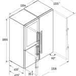 LIEBHERR XRCst 5295 Peak BioFresh NoFrost kombinácia Side-by-Side s priehradkou na temperovanie vína LIEBHERR XRCst 5295 Peak BioFresh NoFrost kombinácia Side-by-Side s priehradkou na temperovanie vína